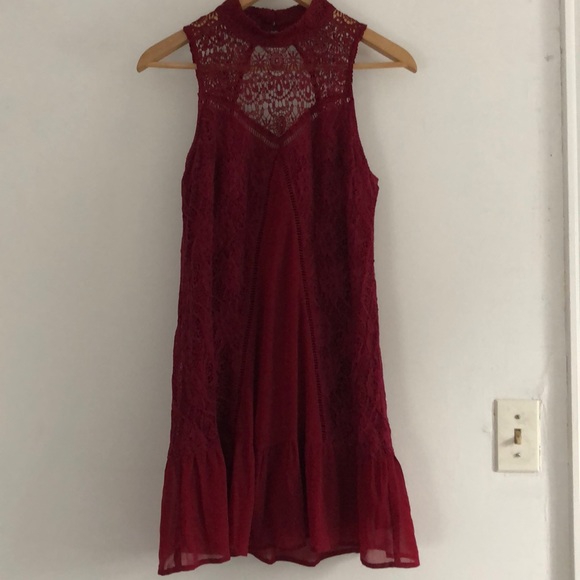 abercrombie and fitch red dress
